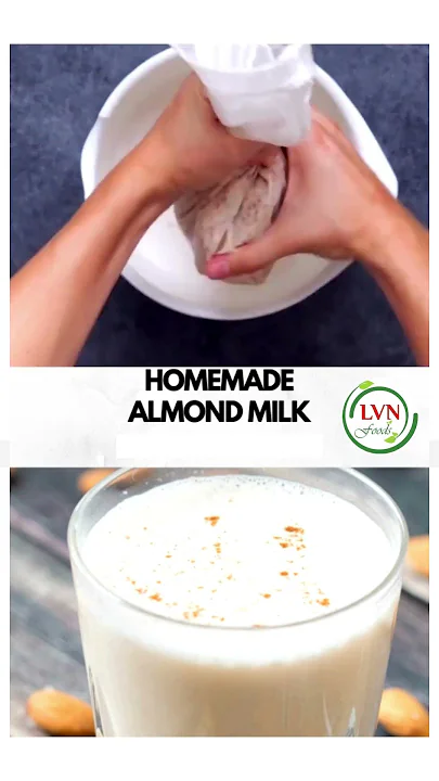 Home made almond milk