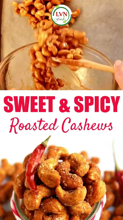 Sweet and Spicy Roasted Cashews