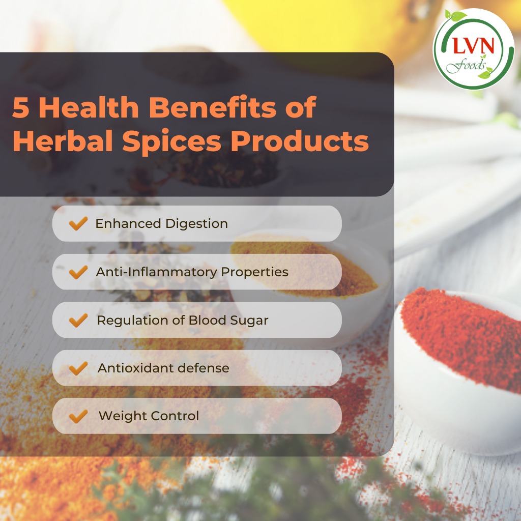 5 Health Benefits of Herbal Spices Products